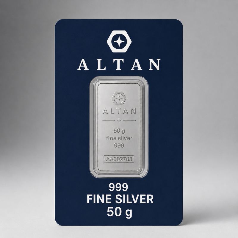 ALTAN Мөнгөн гулдмай 50 гр — 999 сорьц